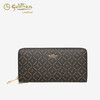 Goldlion Wallet Women's 2025 New Clutch Printed Long Zipper Multifunctional Coin Purse Women's Wallet Clutch Dark Brown