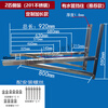 Pupan stainless steel special air-conditioning bracket 1P1.5P2 3-horse side-mounted horizontal-mounted air conditioner outdoor frame hoisting universal galvanized material 1-1.5 2.0 thick side-mounted bracket