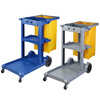 Baiyun cleaning cart multi-functional trolley property cleaning tools guest room cleaning hotel linen blue cart enhanced thickened Baiyun brand