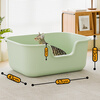 Wang Yejun extra large litter box extra large open anti-splash kitten toilet cat litter box cat supplies