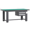 Baigang Heavy Duty Workbench Anti-static Maintenance Table Factory Workshop Fitter Operation Table Assembly Line Packing Table Single Table + Two Crane Drawers 1500*750*800mm