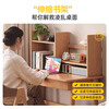 Small craftsman simple bookshelf solid wood desktop storage rack storage rack desk vertical retractable bookshelf solid wood color