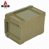 Orred Storage Box Transportation Turnover Box Solid Color Thickened Organizing Box Storage Box Xinjun Green 44*33*25cm