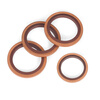 Jinggong (JINGGONG) copper fluorine rubber combination gasket JB982-77 quenched nitrile O-ring seal oil seal plate with high temperature resistance 6-60mm inner diameter 14mm (5 pieces)