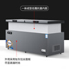Nixue Freezer Commercial Household Freezer Horizontal Large Capacity Full Freezer Display Cabinet Refrigerated Refrigerator Large Freezer 398 Single Temperature Copper Tube-Xingyao Gray Intelligent Temperature Control Expansion Edition Level 1 Energy Consumption