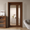 Ji Litian double door, bedroom door, interior door, room door, study room double door, one large, one small, French double entrance door, plus glass version/set