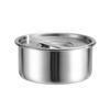 Enshou water steamed egg bowl 304 stainless steel high temperature resistant water-proof stew pot steamed cake steamed egg custard special bowl steamed rice small bowl height 6CM diameter 11CM with lid 650ml