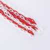 Dingtongtong plastic warning chain red and white plastic chain road cone chain isolation chain yellow and black chain 3 meters (red and white)