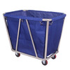 Linen Cart Hotel Guest Room Service Cart Stainless Steel Cart Laundry Room Dry Cleaning Shop Storage Recycling Car Thickened Disassembly Conical Coffee Linen Cart