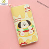 Kuqi Kangaroo (KUQIDAISHU) Italian craft ladies student long zipper cartoon cute wallet multi-card slot coin purse large capacity mobile phone long wallet open burger