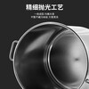Edo stainless steel bucket with lid commercial soup bucket thickened large capacity soup pot brine bucket diameter 20 height 20cm 5 liters