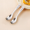 Guangdola Yuanbao spoon 316L stainless steel baby food spoon children's long handle rice feeding spoon spoon drinking spoon