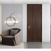 Mengtian Woodwork Bedroom Door Minimalist Water Painted Wood Door Customized Partition Concierge Door Jinghong 6P11 Interior Door Black Walnut Mocha Brown