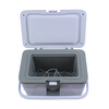 Insulated box mini refrigerator medical transport 2.6L breast milk low temperature preservation 2-8 biological preparations transfer box 2.6L white with temperature display + 3 ice bags 1 ice row