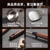 Carrot stainless steel spatula household cooking spatula walnut handle 304 iron spatula frying spoon walnut spatula