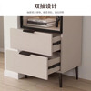 Chentan Home solid wood corner cabinet corner cabinet living room floor-standing corner cabinet storage cabinet small apartment bookcase storage cabinet storage rack solid wood ecological board iceberg white 150*35*50