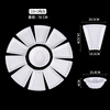 Naixun set plate platter home combination New Year tableware set family creative Internet celebrity dishes plate hotel special restaurant white 10 outer plates + 1 soup bowl