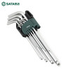 SATA 9-piece chromium vanadium steel special long hexagonal wrench set 09103A