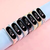 Elementary school students' watches only tell time, forest girls, middle and high school girls, good-looking children's electronic sports bracelets for boys and girls, pastel white flowers