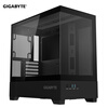 Quasi-new product GIGABYTE C201G panoramic upper and lower compartment chassis, blackened tempered glass side transparent, compatible with top 360/side 240 water cooling, quick-release dust filter, black M-ATX