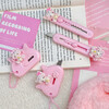 Hellokitty utility knife portable express box opener office paper knife student handmade knife pink soft cute cat short 1 piece