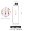Baijie wine bottle bubble wine glass bottle sealed food grade special high-end liquor bottle wine jar flask wine bubble container empty bottle private collection of two high-quality high borosilicate 500ml