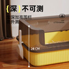 HELLOJOY cat litter box anti-splash semi-enclosed cat toilet anti-splash cat litter box cat poop box with cat litter scoop yellow
