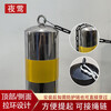 Nightingale steel pipe warning column road anti-collision column car blocking column road pile protection iron column fixed lane isolation pier traffic safety facility ground pile roadblock 50cm yellow and black fixed style
