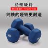 Siyi dumbbells for men and women, home fitness, pure iron heavy weight solid arm muscle strength dormitory fitness equipment pair, frosted blue, pure iron is more durable, 8KG *2 pieces, hexagonal is more stable