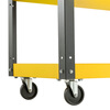 STANLEY Tool Trolley Auto Repair Storage Trolley Industrial Grade Workshop Shelf Mobile Tool Box with Drawer Parts Trolley 3-Gate Tool Trolley with Hanging Plate STST74321-23