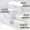 Thickened and hardened double-sided white airplane box extra hard carton rectangular super hard card packaging express gift box Q1 3 pieces white extra hard airplane box double-sided white small size 15*10+4cm