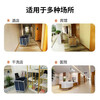 Stainless steel hotel linen cart guest room bag hotel thickened silent linen cart multi-functional cleaning room entrance cart thickened foldable X-type linen cart blue