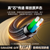 Shanze 3.5mm audio cable, male to bus car audio AUX audio connection cable, computer laptop headset headset car amplifier cable 1.5 meters YPM015