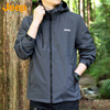 JEEP Jeep Jacket Men's Autumn and Winter Casual Hooded Jacket Men's Loose Assault Clothing Men's Gray XL