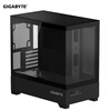 Quasi-new product GIGABYTE C201G panoramic upper and lower compartment chassis, blackened tempered glass side transparent, compatible with top 360/side 240 water cooling, quick-release dust filter, black M-ATX