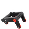 Abdominal Wheel Multifunctional Support Frame, Dual-Use, Foldable, Silent, Non-Slip, High Load-bearing, Stowable for Men and Women Indoor Multifunctional Abdominal Wheel - Black and Red