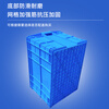 YAYUE plastic turnover box thickened logistics box industrial storage and sorting box transfer plastic basket rectangular material box outer diameter 640*420*150mm blue