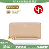 COACH direct mail from Japan, same style for men and women, classic simple long wallet, mole gray, height 10, length 19, width 2cm