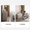 Shujing all solid wood dressing table bedroom cupboard integrated table new dressing cabinet small apartment dressing table stool study table length 80cm dressing cabinet + dressing table