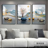 New living room decorative painting, high-end sofa background wall hanging painting, light luxury atmosphere mural, restaurant bedroom painting, Shilairun 40*60 triple high-definition dust-proof screen