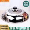 SUPOR is suitable for Supor stainless steel pot lids, household wok lids 32cm and 34cm wok lids, universal transparent pots, suitable for pots with an inner diameter of 28-29.5cm, 30cm