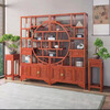 Yi Lei New Chinese Style Floor Standing Solid Wood Bogu Rack Duobao Pavilion Living Room Storage Rack Office Ornament Rack Tea Rack Storage Cabinet Classic Happy Reunion Rosewood Color 1 Pair 192/196/30