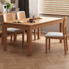 Shanglin Spring Dining Table Simple All Solid Wood Home Dining Table and Chair Combination Small Apartment Square Table Wall Table Restaurant Furniture Log Color-Solid Wood Soft Chair 1.2m One Table and Four Chairs