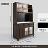 Wen Yijia American solid wood sideboard against the wall integrated kitchen storage wine cabinet French retro double-layer slate multi-function 1.2 meters - slate table top - upper and lower cabinet combination (