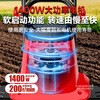 YAT plug-in rotary tiller, micro tiller, garden flower orchard, small household tillage, weeding and scarifier, plug-in wire 800 watts, 4 blades + 10 meters of wire
