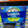 Dambis in stock Canadian Tampax Dambis tampons plastic catheter built-in 96 pieces ordinary extra large flow 96 pieces S large flow domestic spot