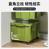 Taishi storage box with lid 520*380*320mm thickened plastic industrial style storage box logistics storage turnover box large storage tool box military green