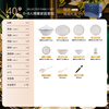 Wuzhili European-style Jingdezhen bone china tableware set, light luxury and high-end, complete set of ceramic bowls, plates, chopsticks, housewarming gift, with pot, high temperature, non-fading, gift box, 40 pieces