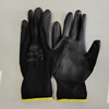 Ansell EDGE polyester PU palm-coated black gloves, wear-resistant and tear-resistant, 12 pairs/bag 8