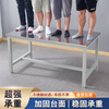 Kegang stainless steel workbench operating table packing table dust-free workshop desk waterproof anti-rust high temperature resistant operating table school laboratory acid and alkali resistant corrosion resistant instrument test bench can be customized Stainless steel desktop 150*60*75 load-bearing 300kg